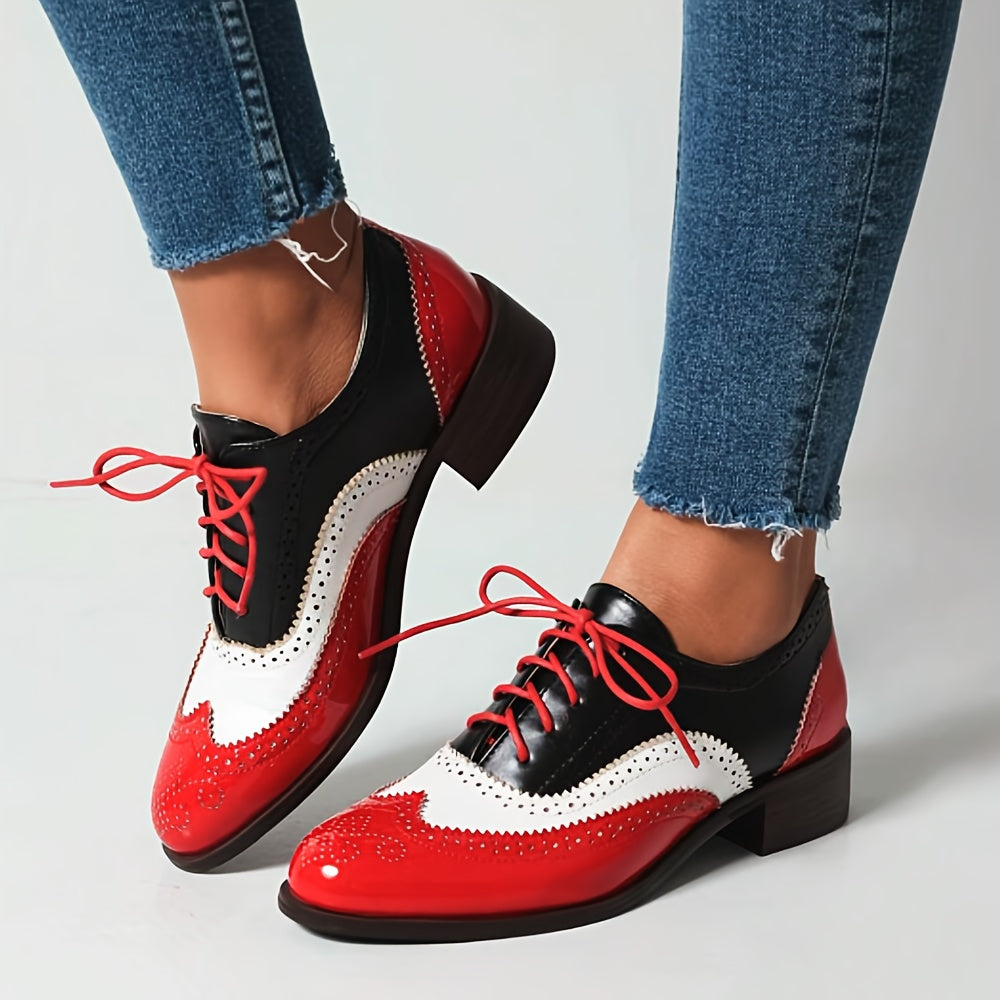 2025 New ERetro Women's Oxford Shoe Pointed Toe Vintage Style