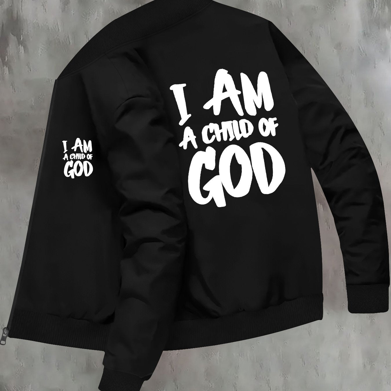 IHDP God Element Print Stand Collar Jacket Autumn Winter