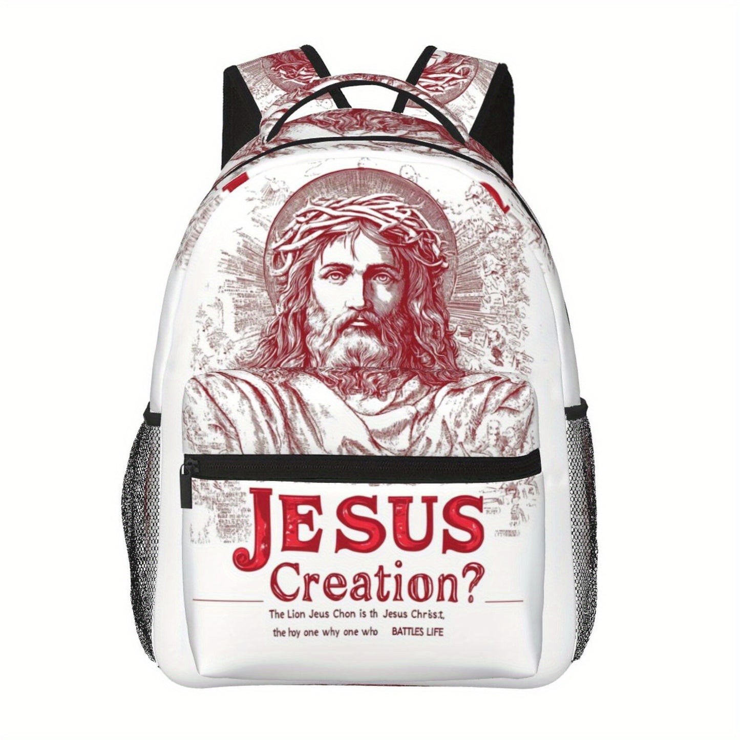 Divine Power Foldable Jesus Creation Backpack For Travel
