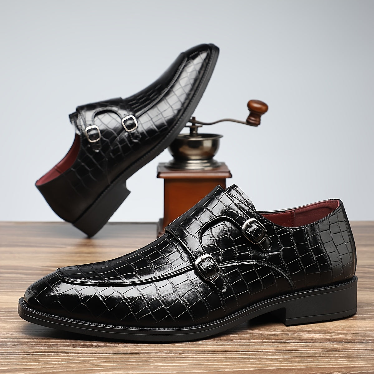 506 Mens Formal Business Shoes PU Upper Slip On All Season