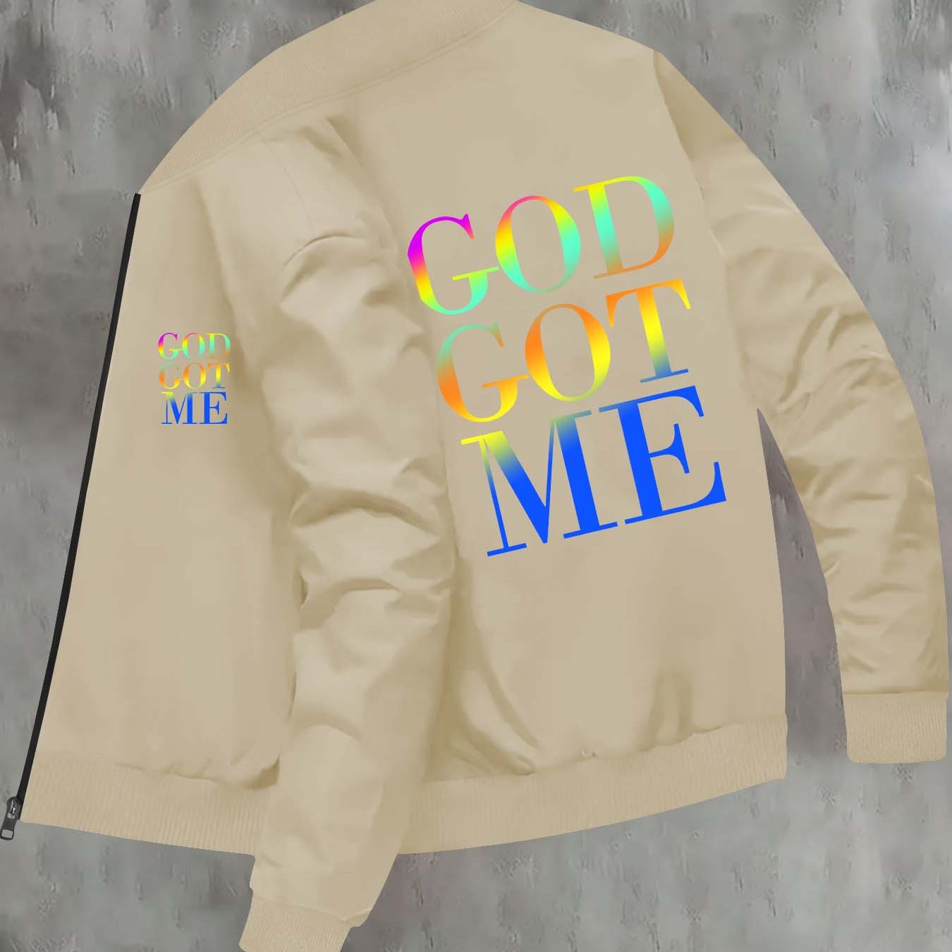In His Divine Power God Got Me KnitwearStretchJacket