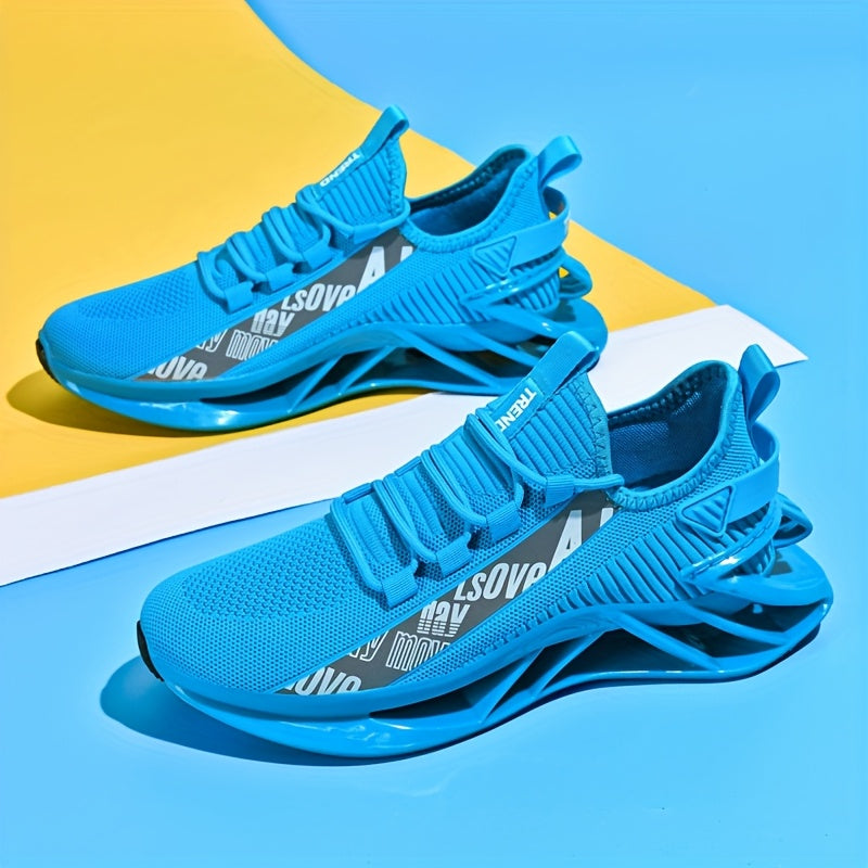Men Running Shoes Breathable Mesh Upper Non Slip Outsole