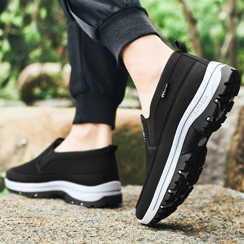 Cnatrop Men Arch Support Slipon Breathable Non Slip Shoes