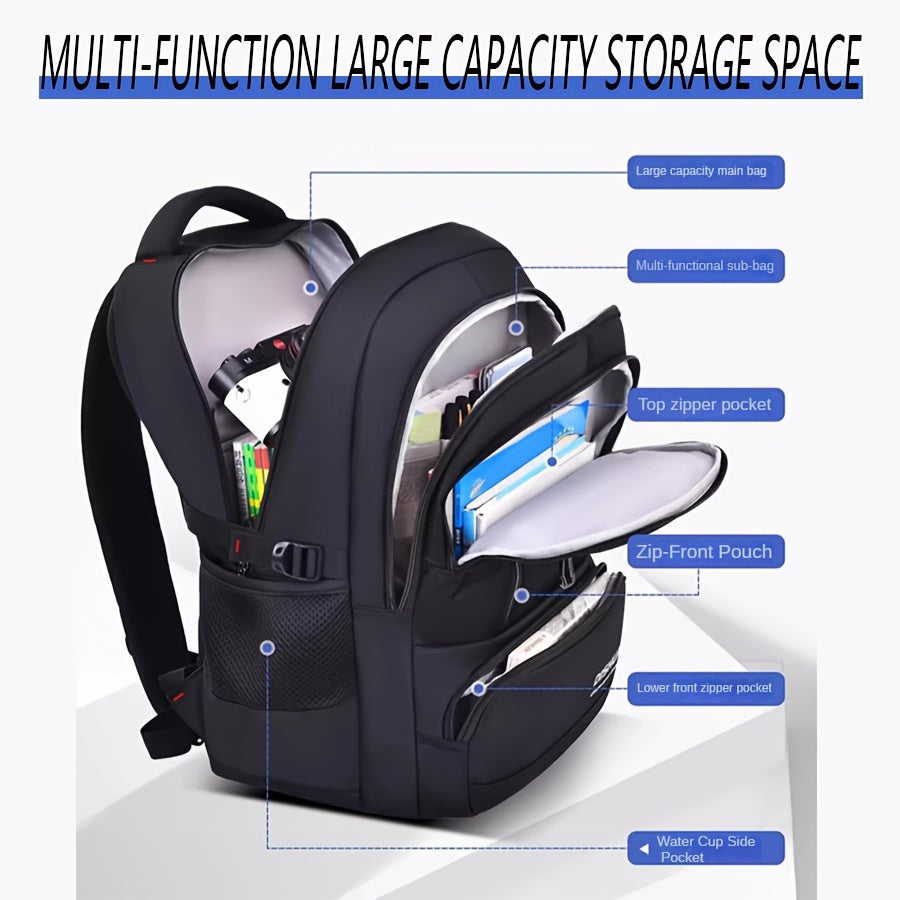 Casual Backpack With Large Capacity For School Travel