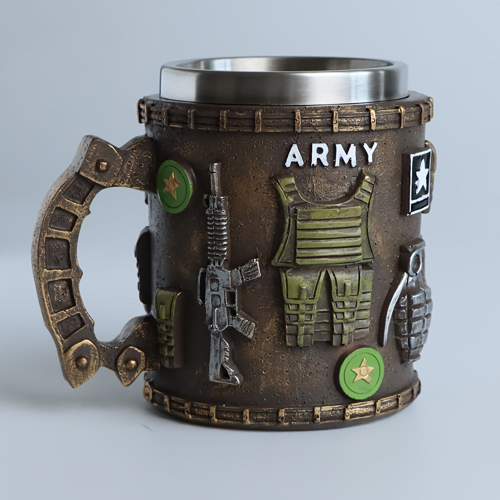 Divine Power Military Themed Stainless Steel Tumbler