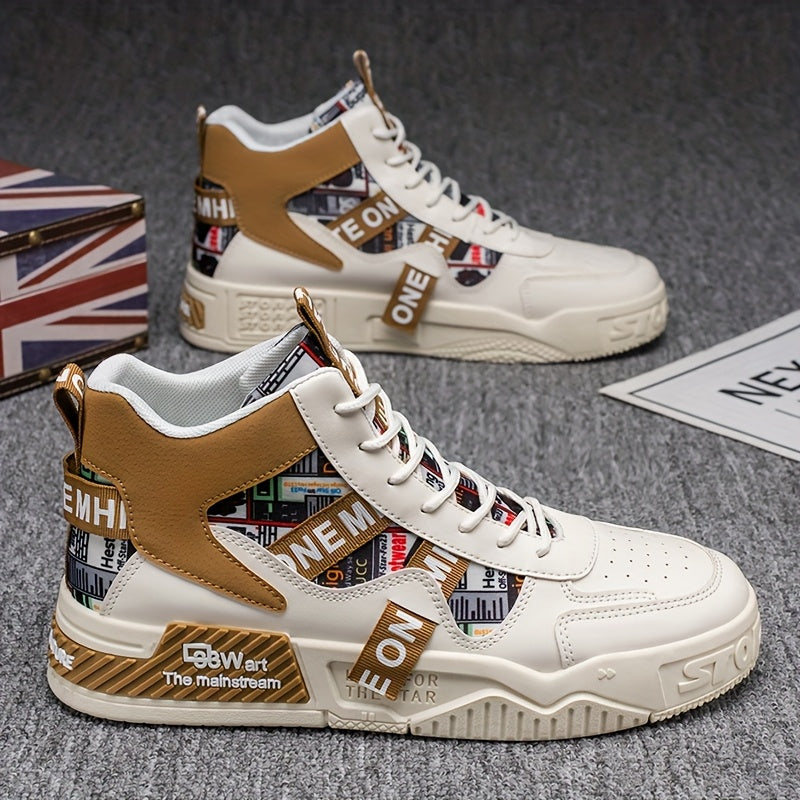 Men's High Top Skate Shoes Comfortable Casual Street Style