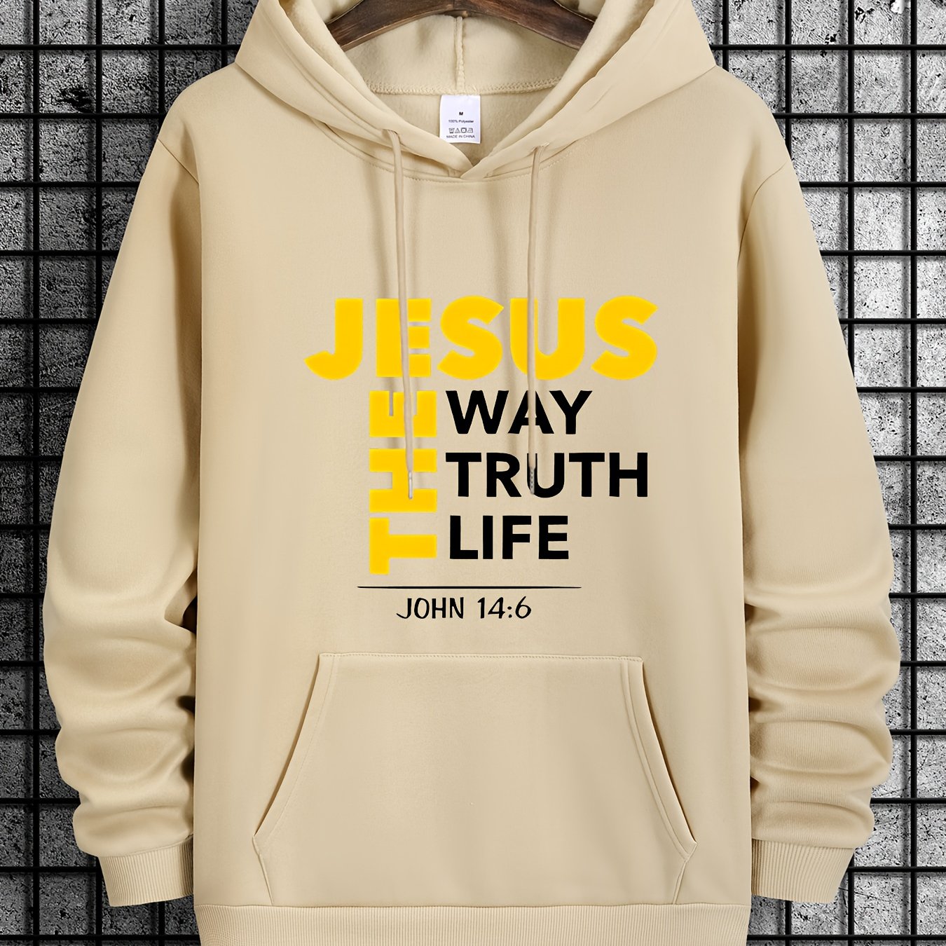 Mens Jesus Way Truth Life John 14 6 ComfortPulloverHoodie