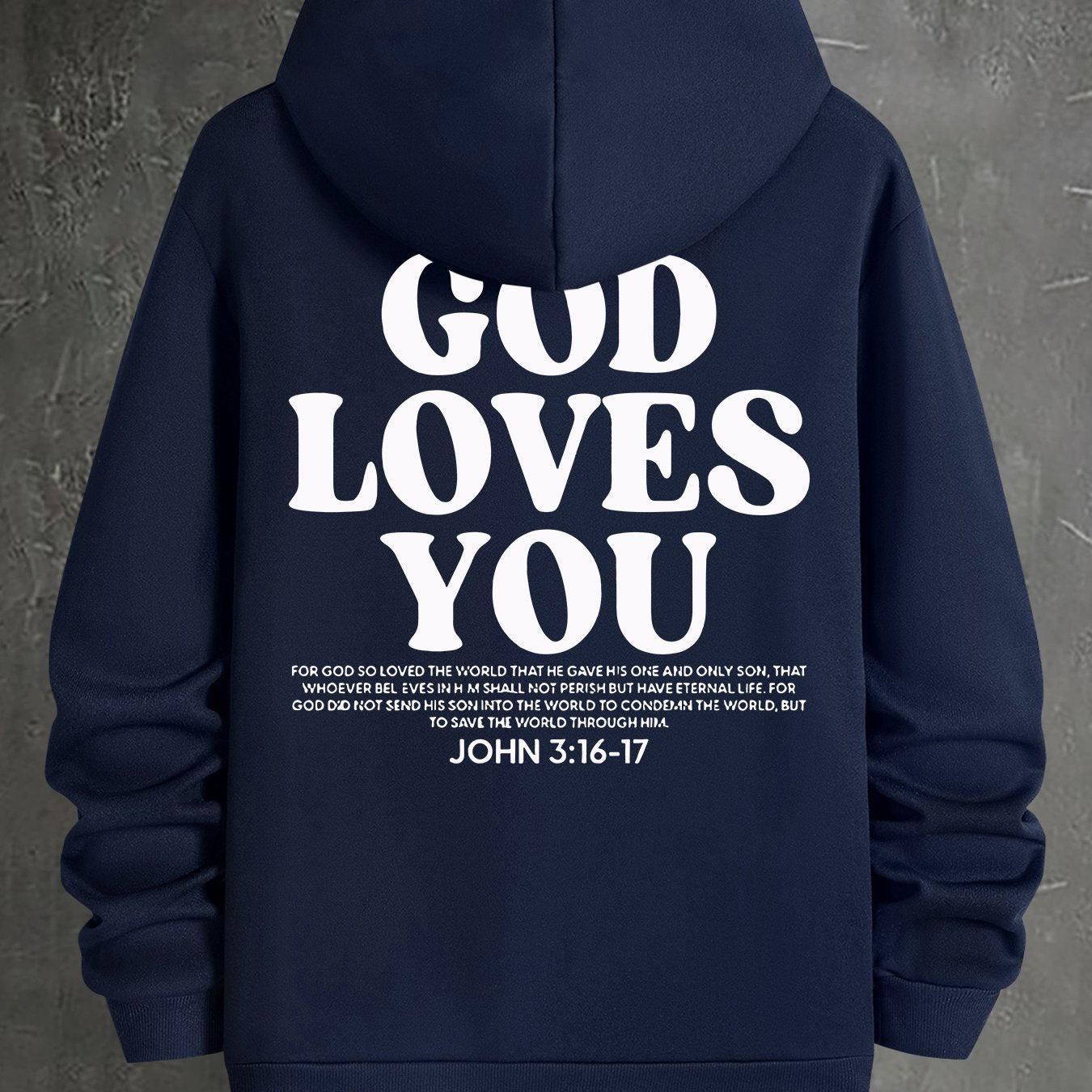 Men Polyester Hooded Sweatshirt With Geometric Printed Hood
