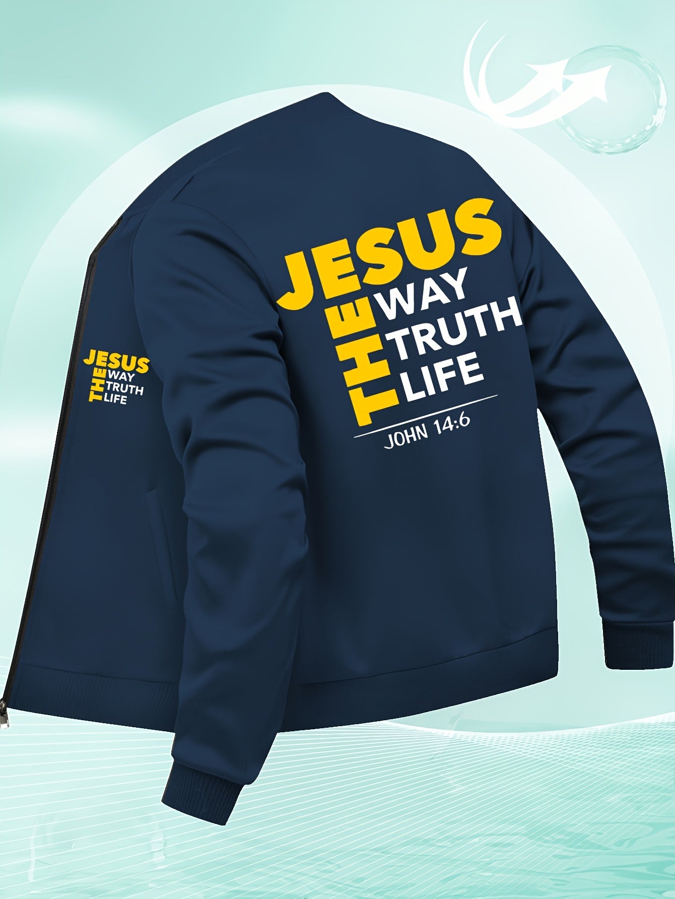 In His Divine Power Bomber Jacket Jesus WayOfSalvation Life