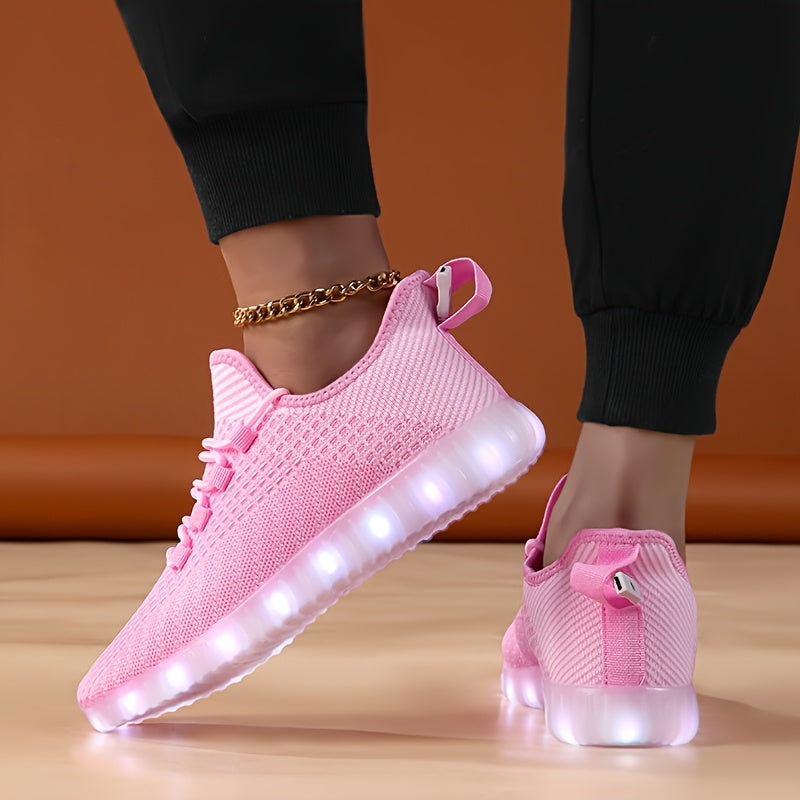 In His Divine Power LED Light Up Sneakers Rechargeable