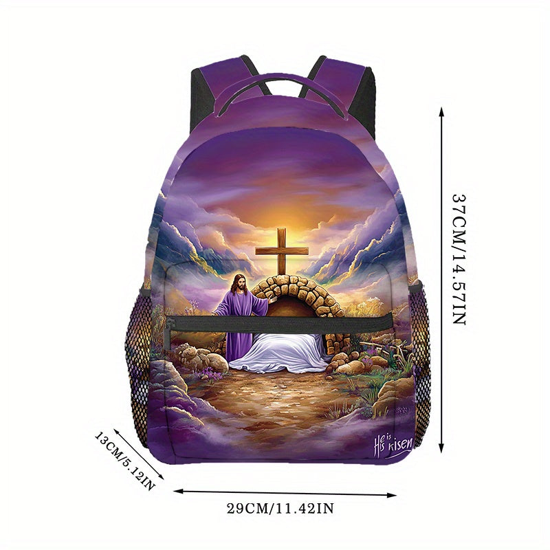 Divine Power Easter Cross Backpack For Daily Use Gear