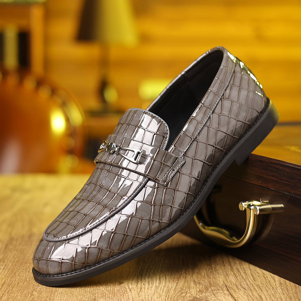 Slip-on Loafers Casual Pointed Toe Rubber Sole