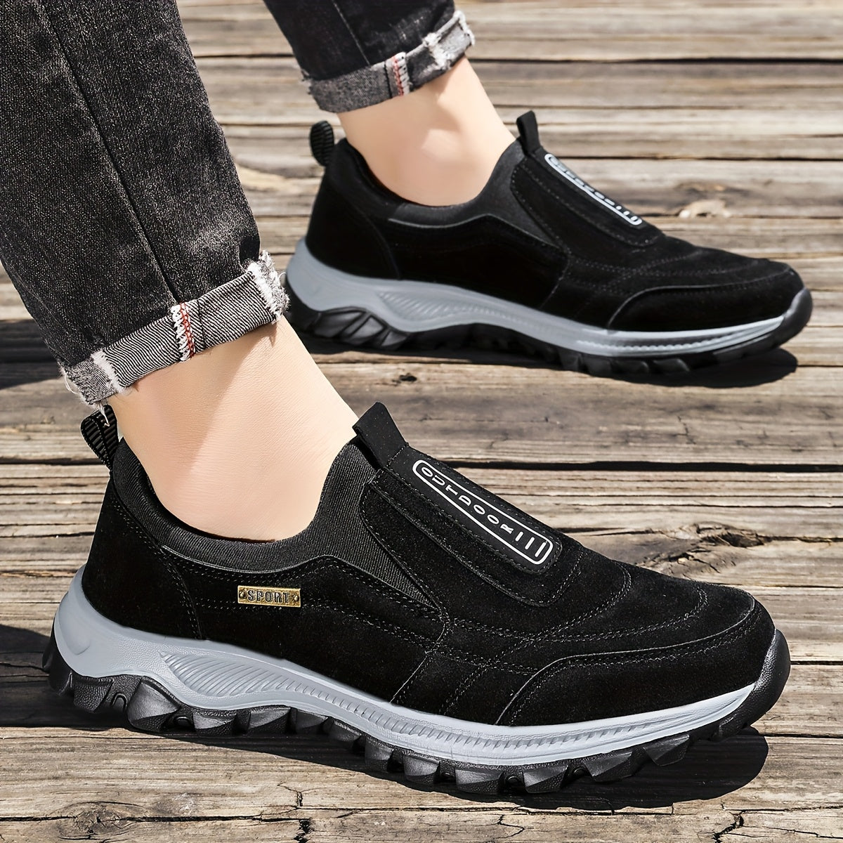Casual Men Slip On Sneakers Round Toe EVA Comfortable
