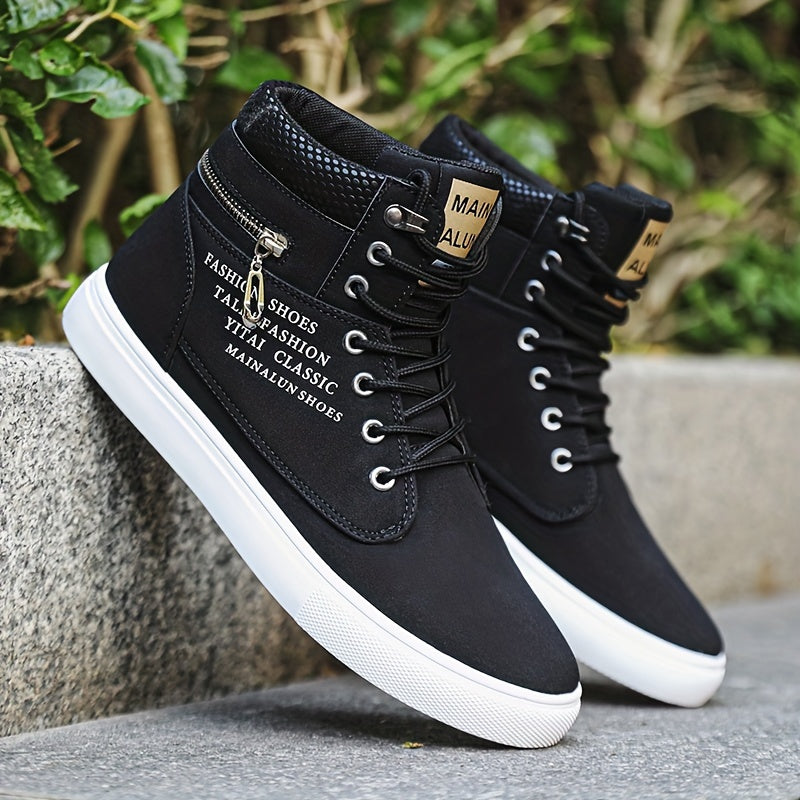Mainalun Mens High Top Skateboard Shoes Durable Anti Skid