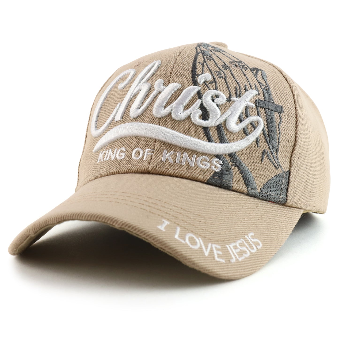 3D Christ King of Kings Embroidered Jesus Christian Ball Cap