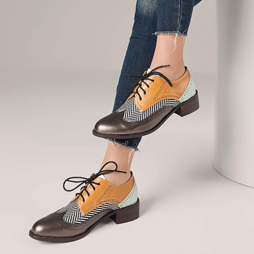 Women's Lace Up Oxford Dress Shoes Wingtip