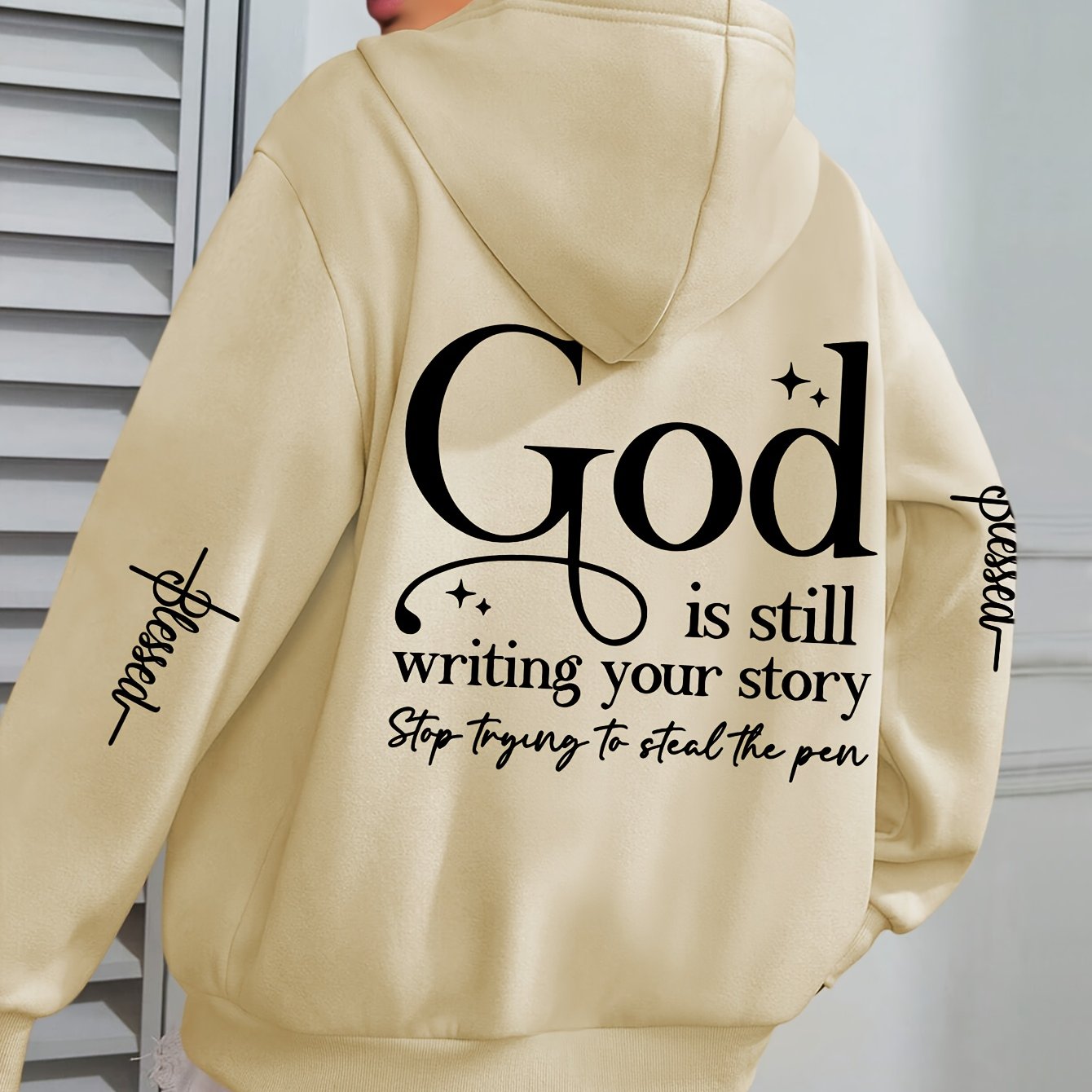 GOD Slogan Hoodie Pullover Hooded Sweatshirt Casual IHDP