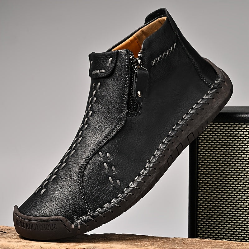 Men's Casual Fashion Ankle Booties for Commuting and Walking Shoes