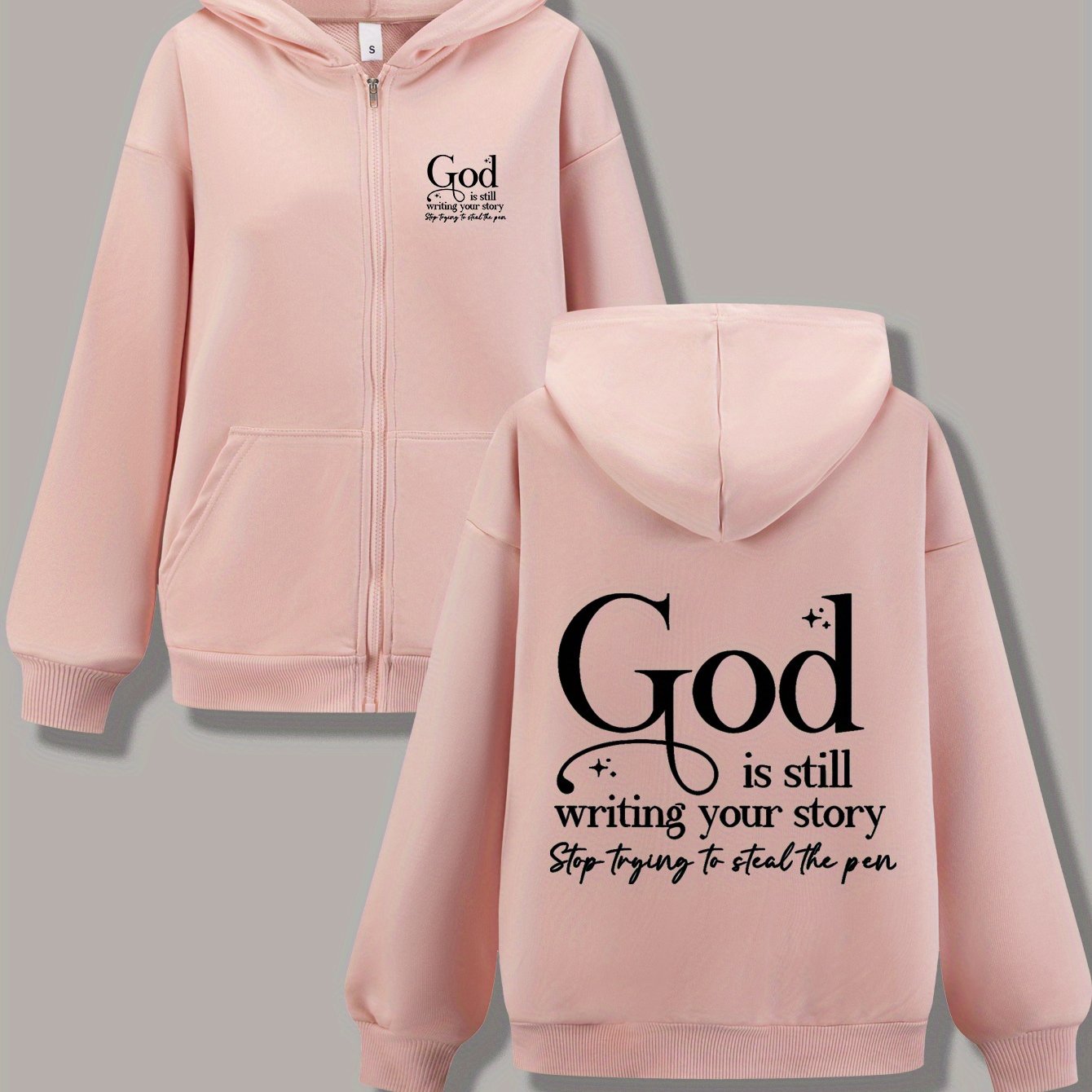 Inspirational Hoodie Jacket God Is Still Writing Your Story