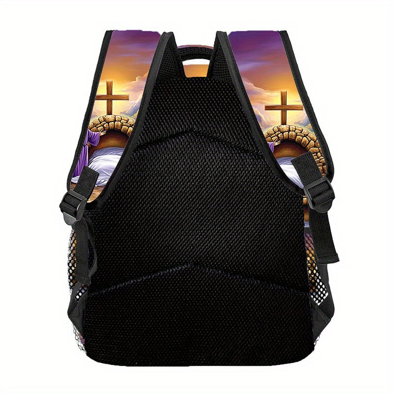 Divine Power Easter Cross Backpack For Daily Use Gear