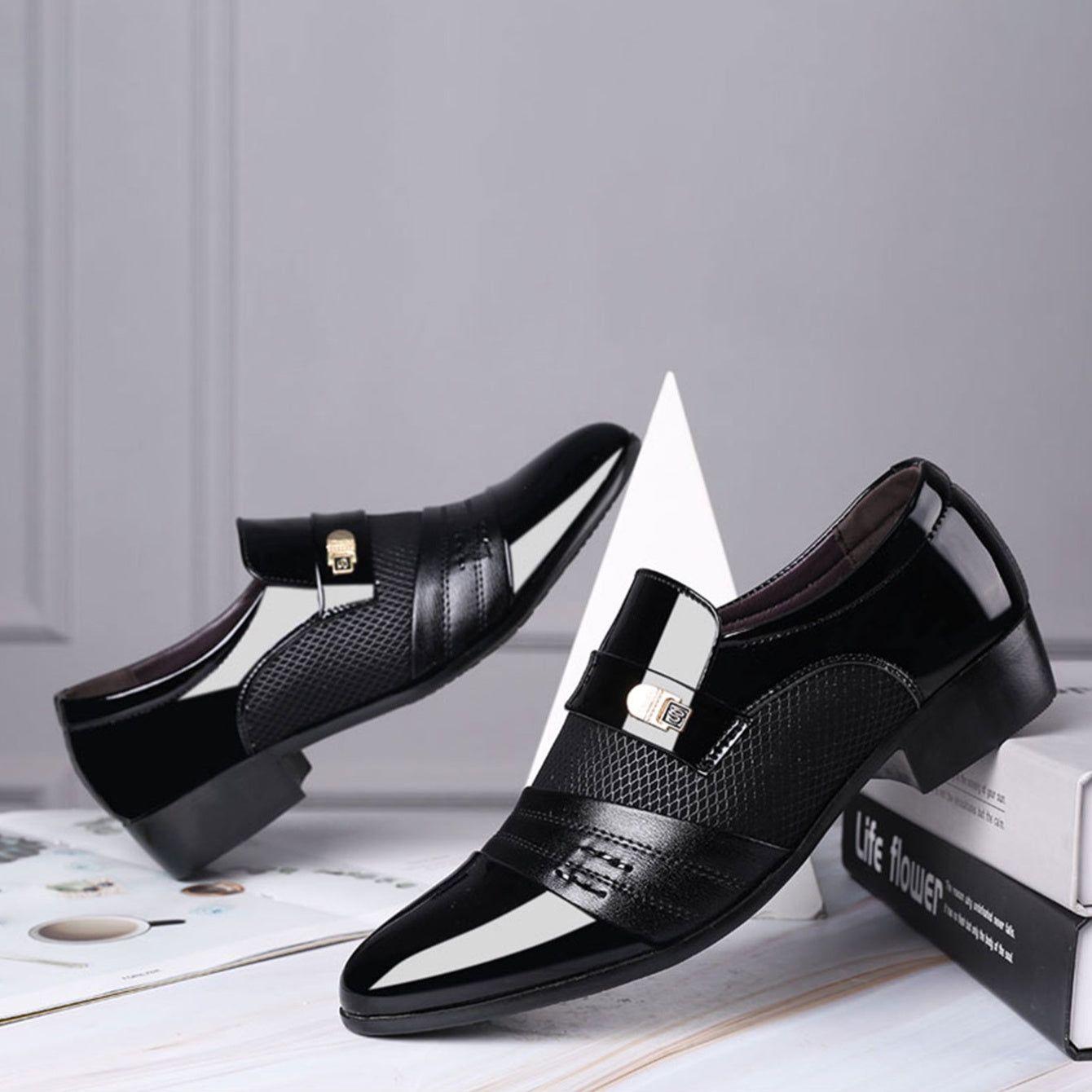 Business Casual Lace Up Women's Dress Shoes All Season Fabric Insole Rubber Sole