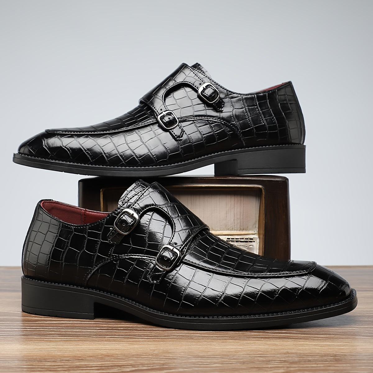 506 Mens Formal Business Shoes PU Upper Slip On All Season