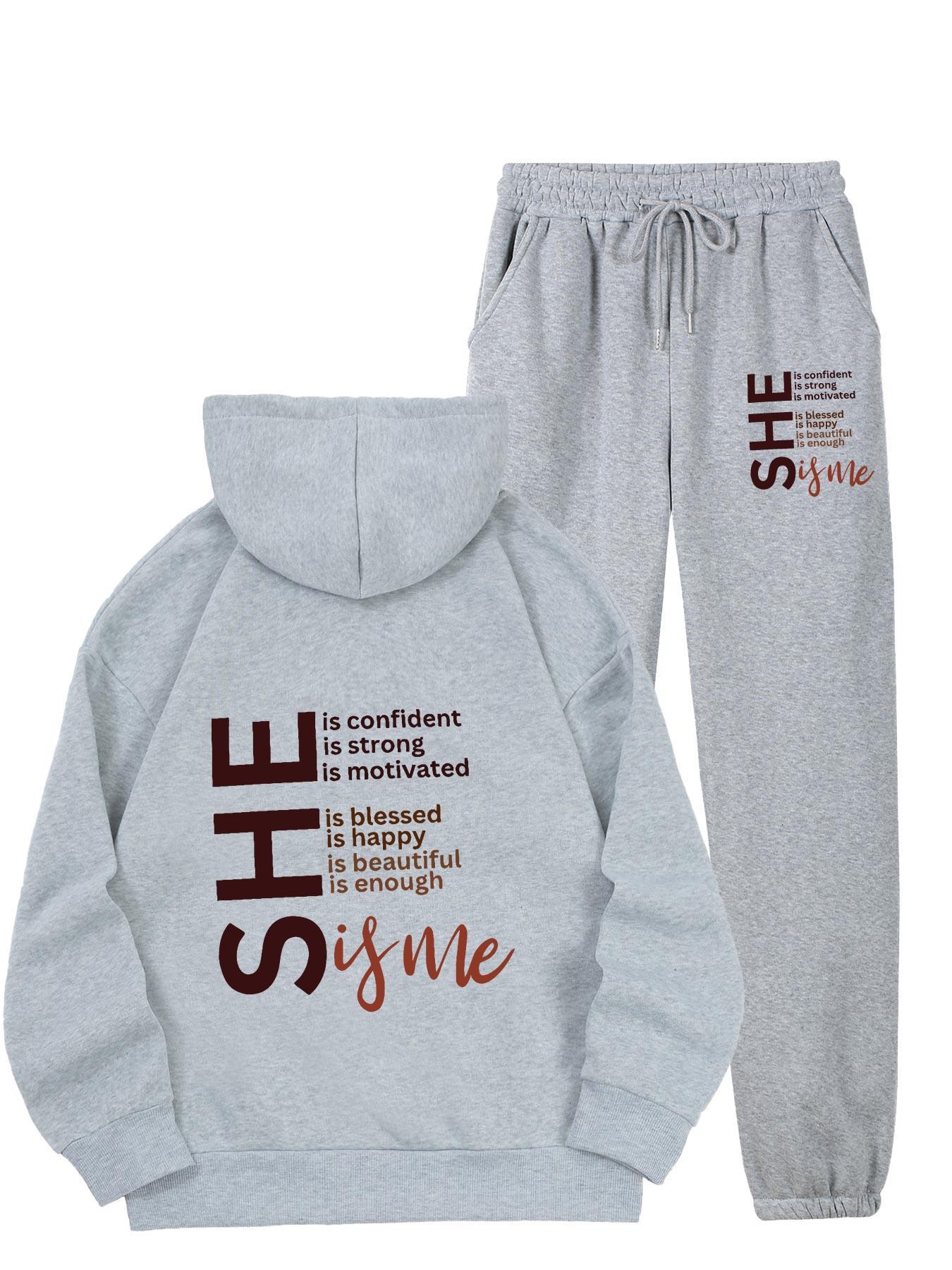 Fleece Lined Hoodie and Sweatpants Set