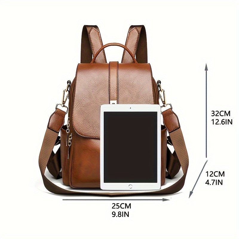 In His Divine Power Vintage Anti Theft Backpack Purse