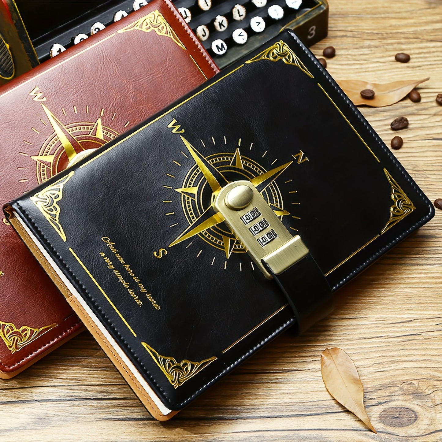 Retro Password Diary With Lock For Girls And Women