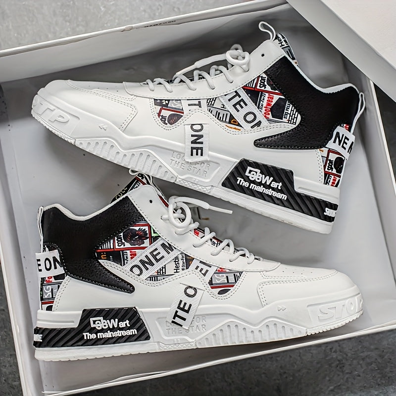 Men's High Top Skate Shoes Comfortable Casual Street Style