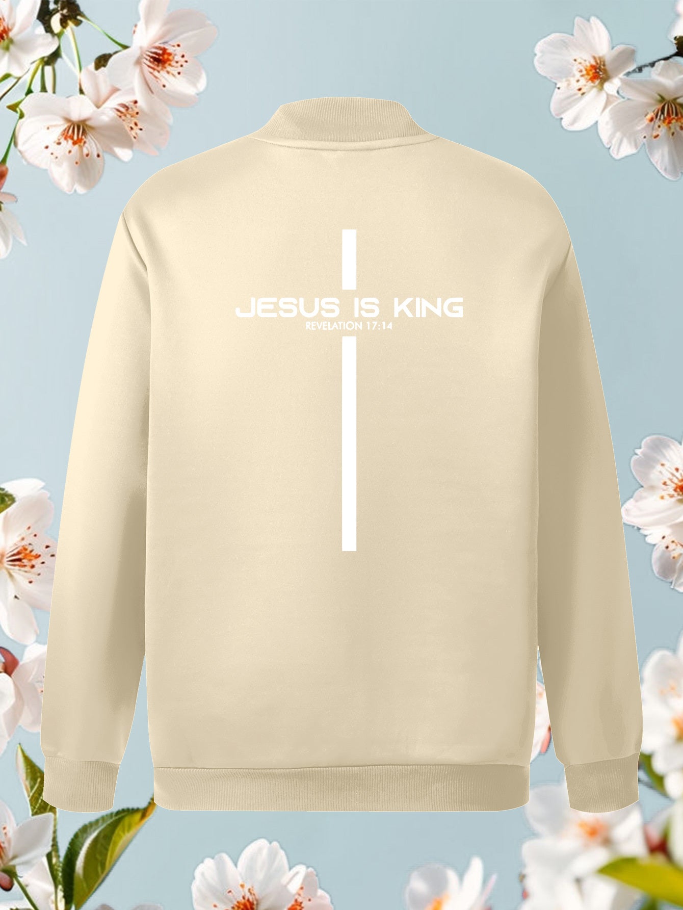 In His Divine Power Jesus Is King Bomber Jacket Casual