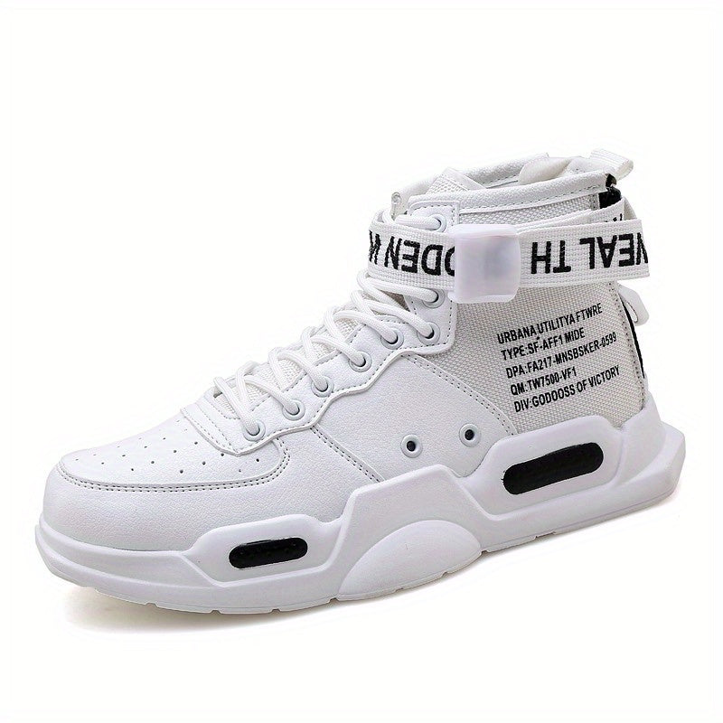 Fashionable High Top Men's Basketball Shoes Sports Leisure Walking Shoes