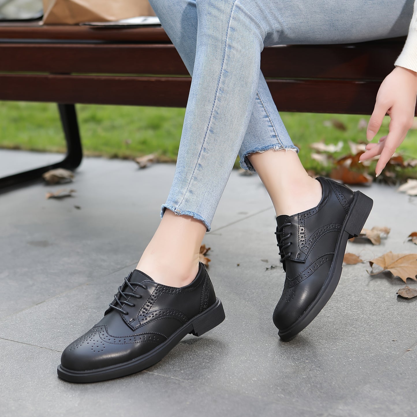 Thick Women's Classic Oxford Pointed Formal Shoes