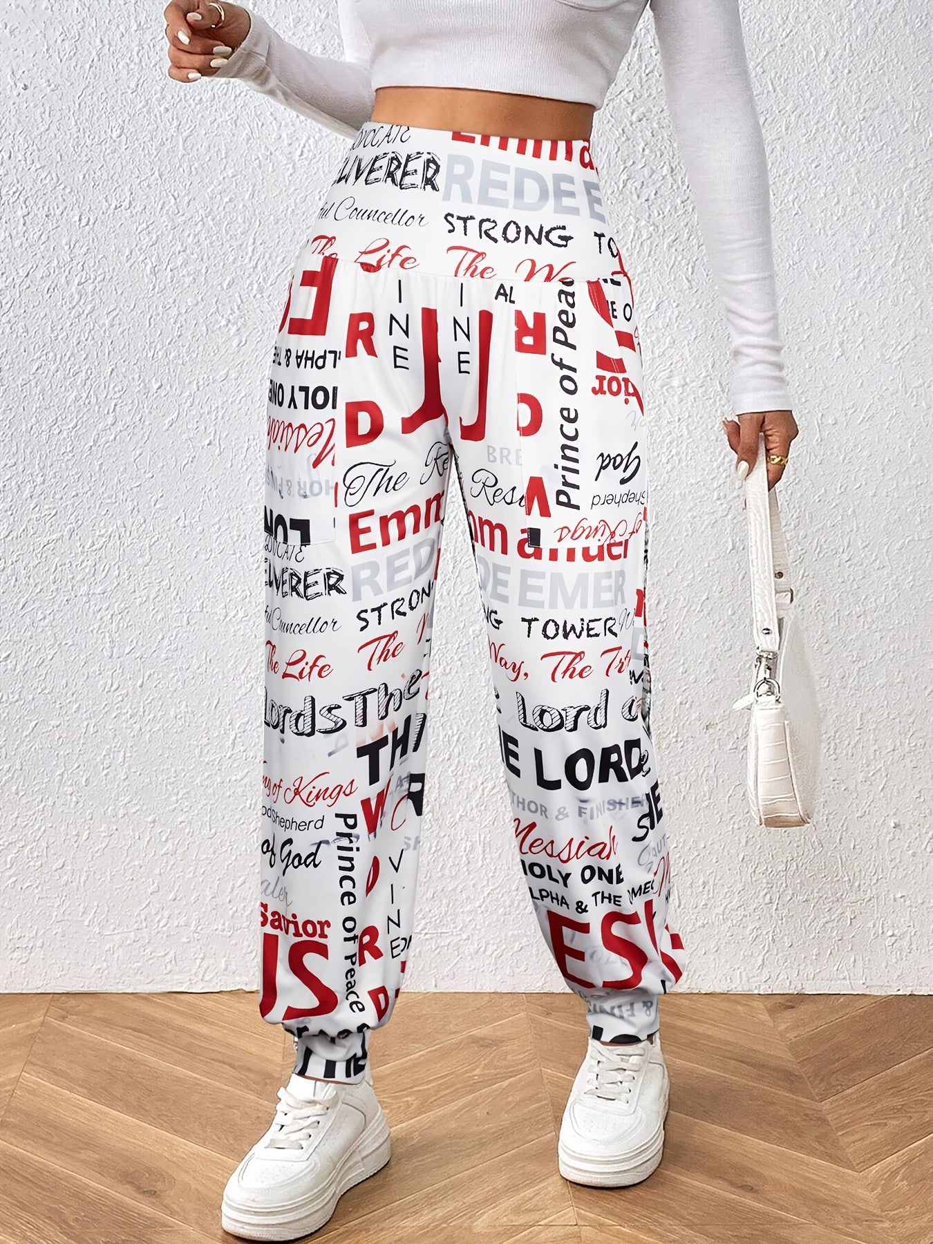 Casual Women Joggers With Elastic Waistband Pockets