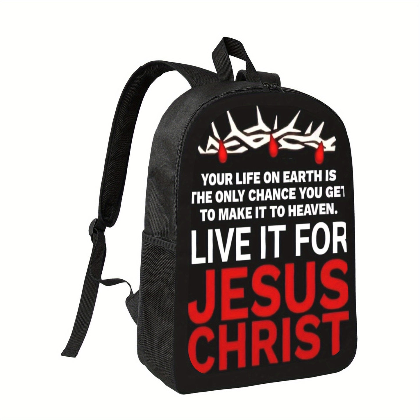 Jesus Christ Inspirational Laptop Backpack For Work Travel
