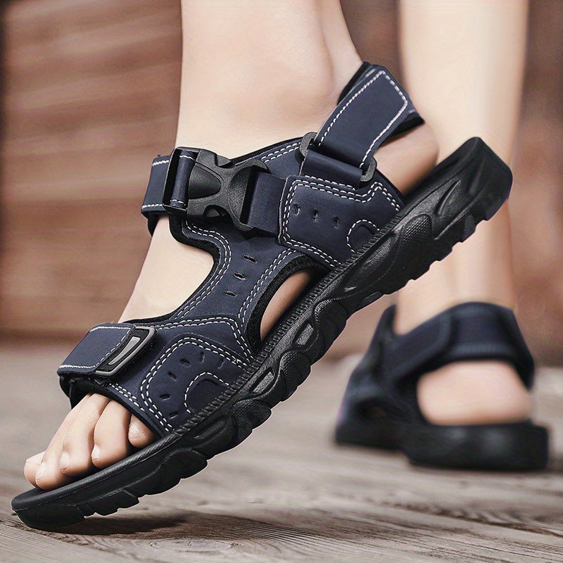 Buckle Strap Hiking Sandals With Non Slip Sole For Outdoors