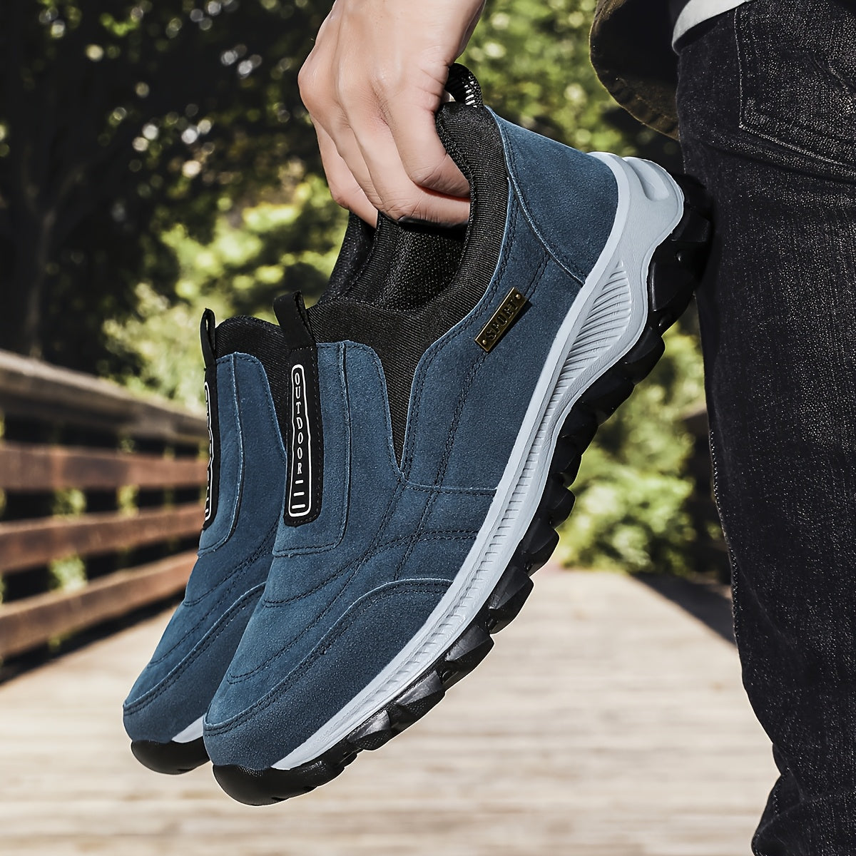 Casual Men Slip On Sneakers Round Toe EVA Comfortable