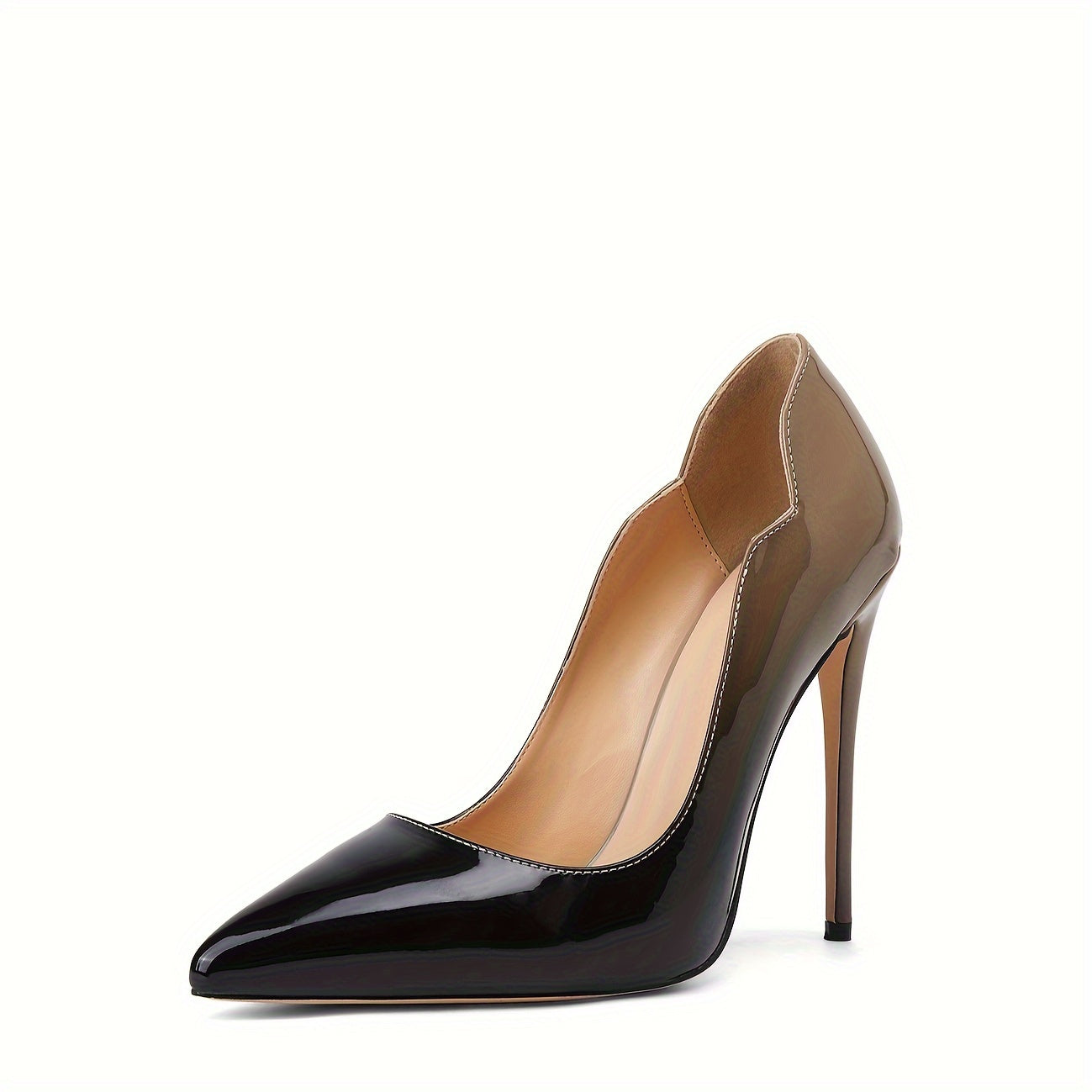 Elegant Gradient Super High Heels Fashionable Pointed Toe Stiletto