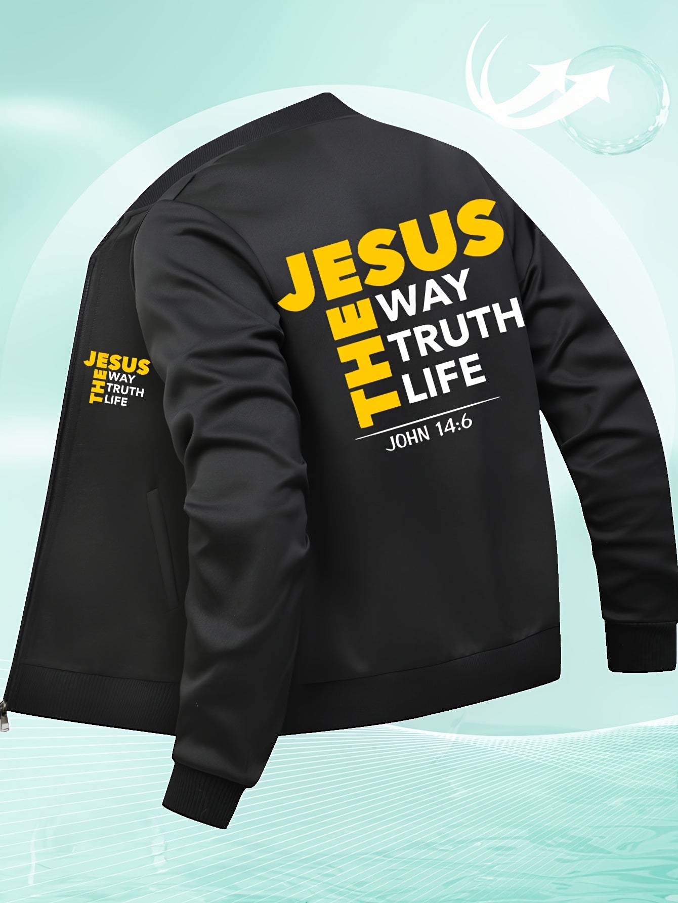 In His Divine Power Bomber Jacket Jesus WayOfSalvation Life