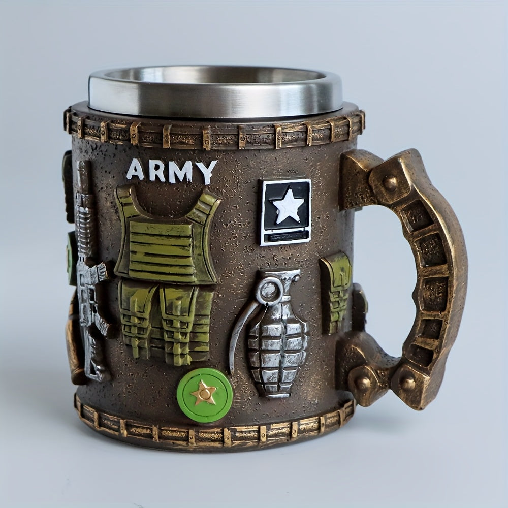 Divine Power Military Themed Stainless Steel Tumbler