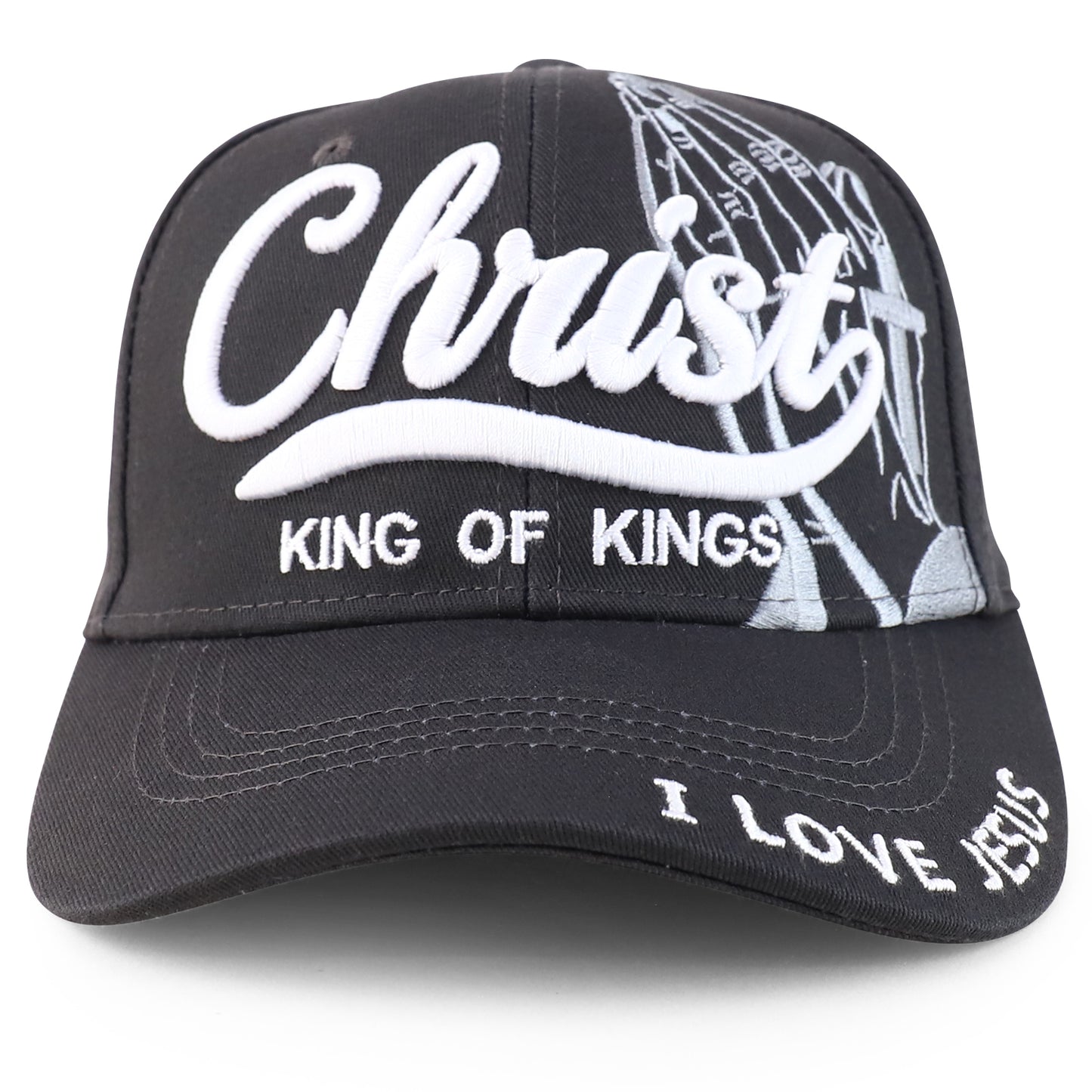 3D Christ King of Kings Embroidered Jesus Christian Ball Cap