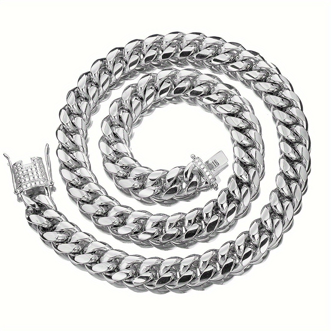 Miami Cuban Link Chain For Men Golden Plated Jewelry