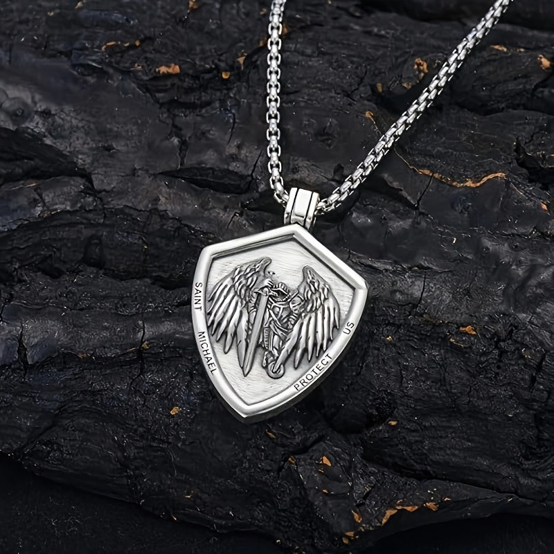 Guardian Shield Sword Medal Pendant