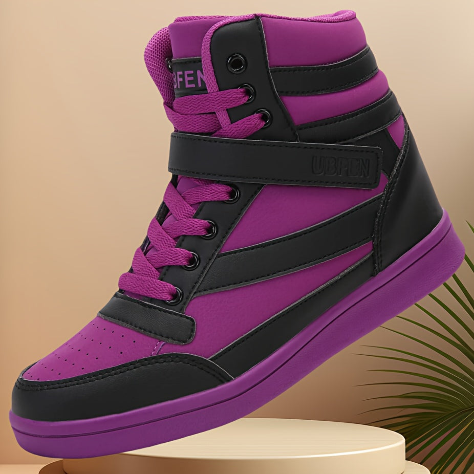 Vibrant Color Women's Retro 80s High Top Sneakers
