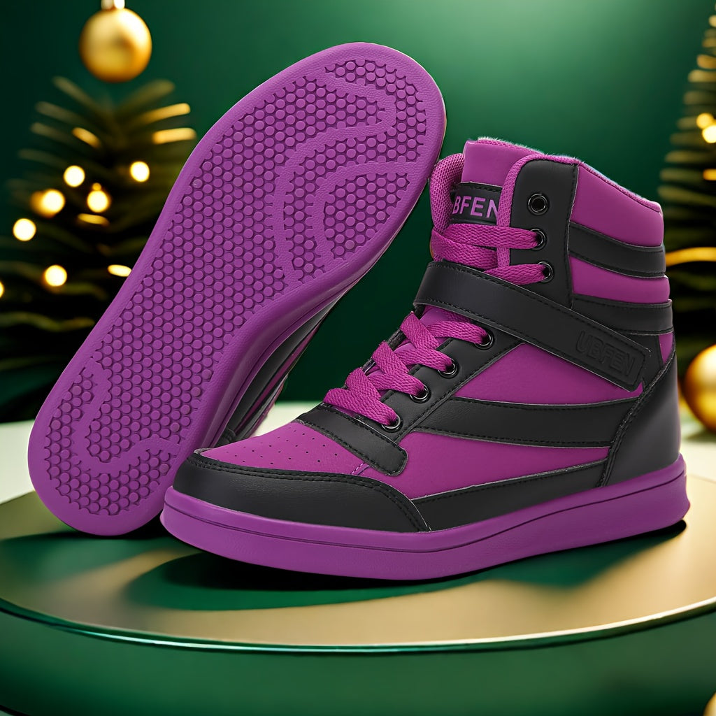 Vibrant Color Women's Retro 80s High Top Sneakers