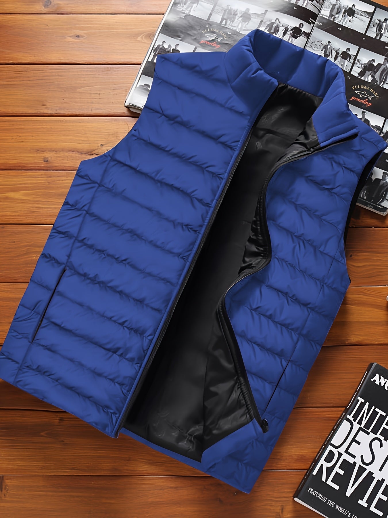 Lightweight Windproof Mens Sleeveless Padded Vest For Hiking