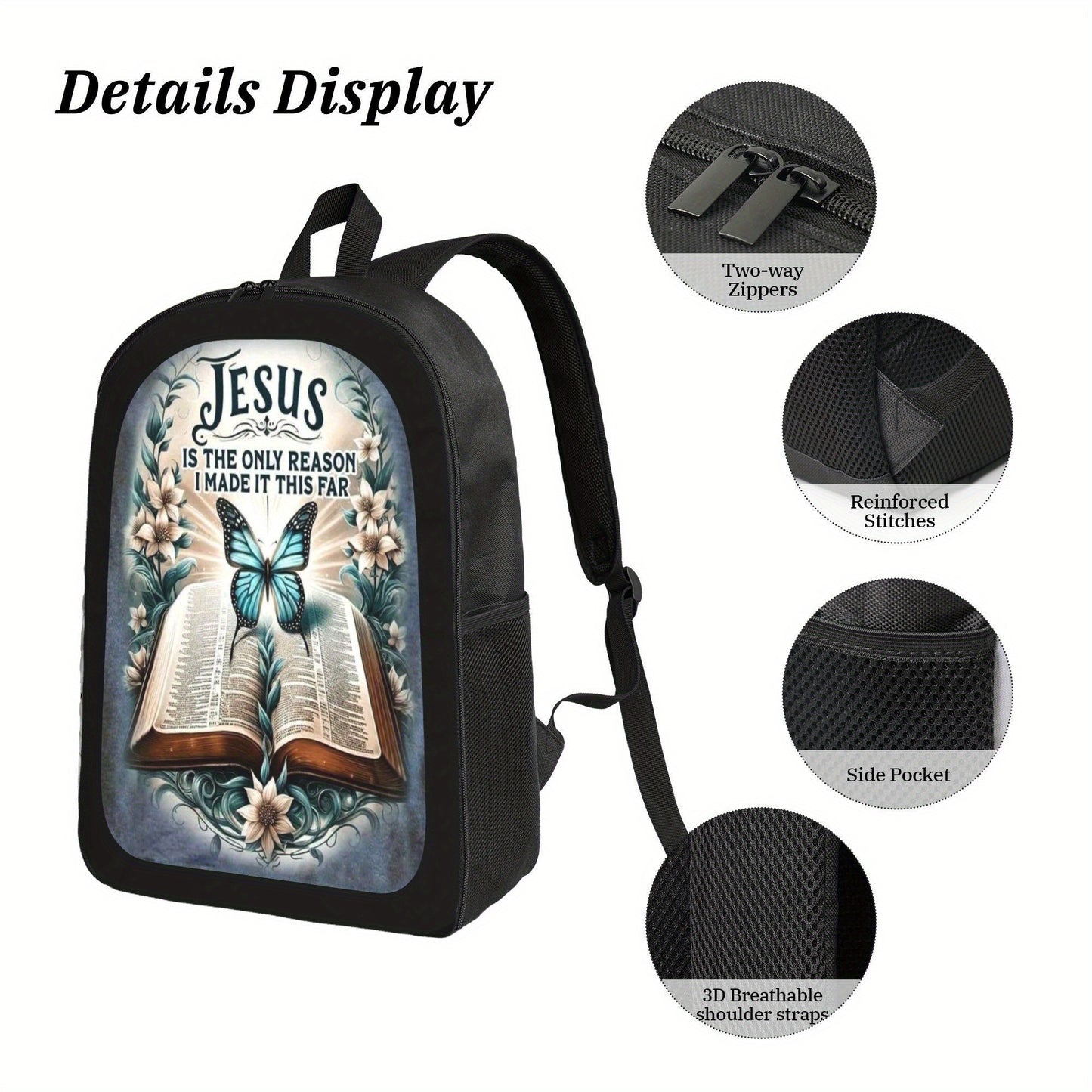 Cartoon Travel Backpack Lightweight Durable Laptop Bag