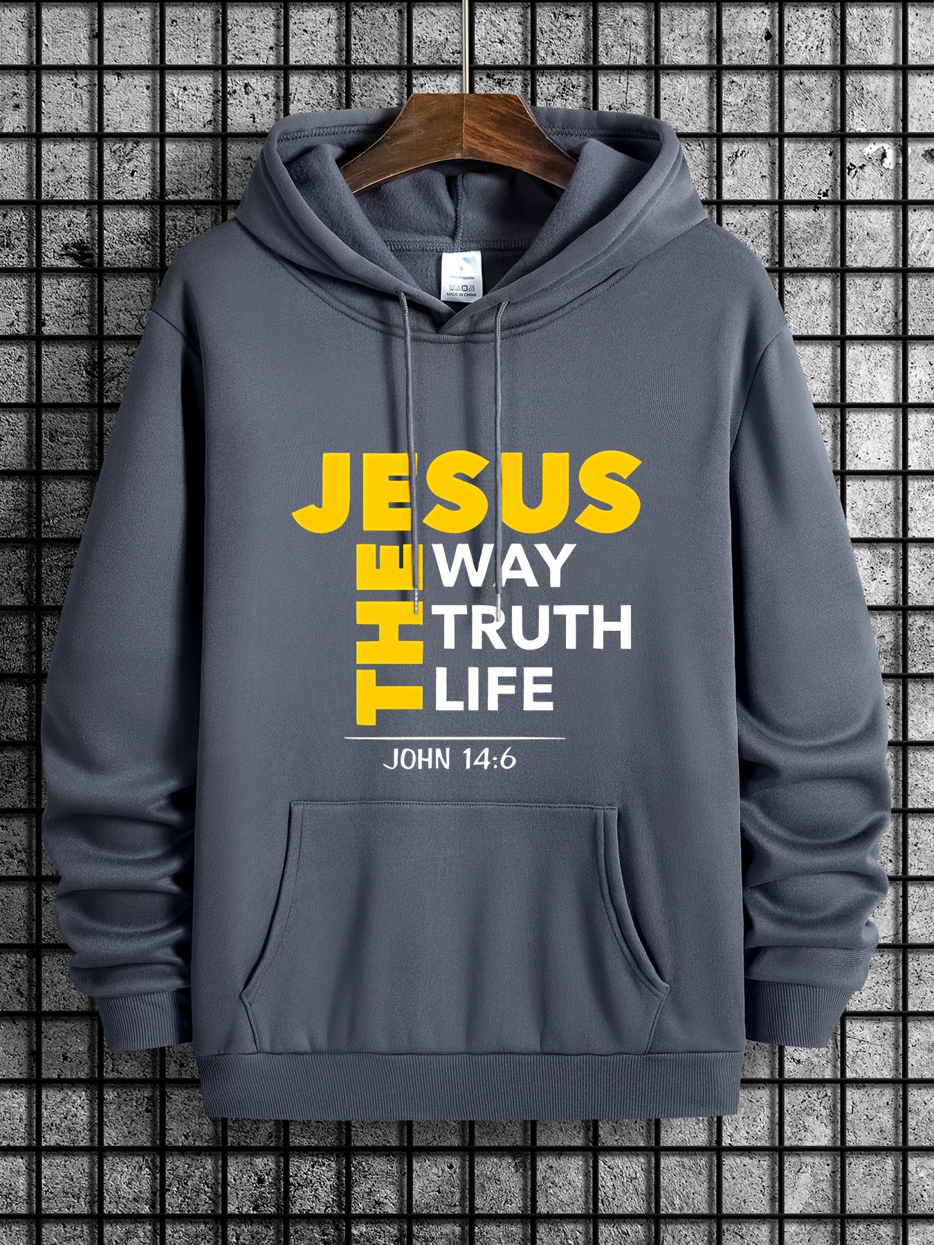 Mens Jesus Way Truth Life John 14 6 ComfortPulloverHoodie