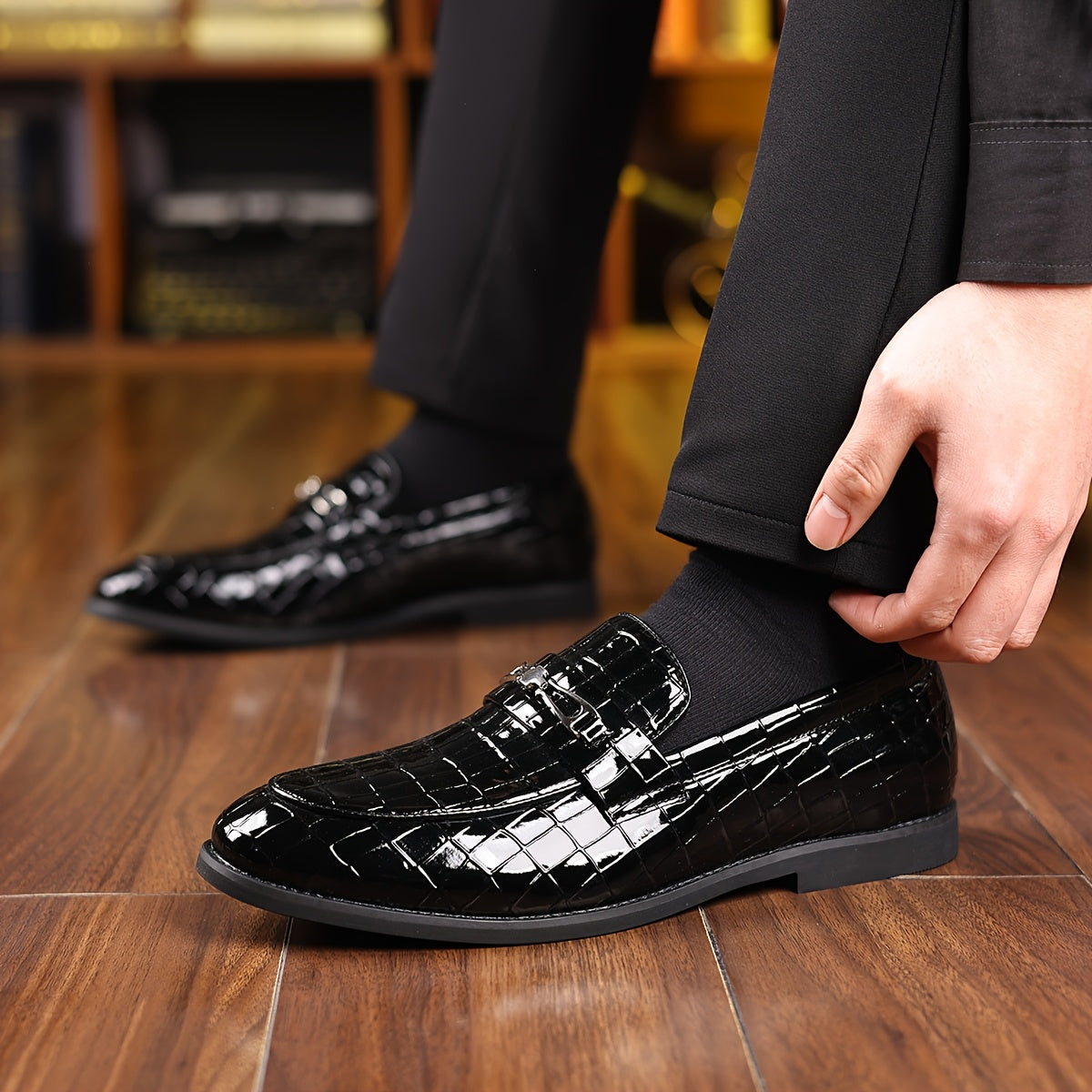 Slip-on Loafers Casual Pointed Toe Rubber Sole