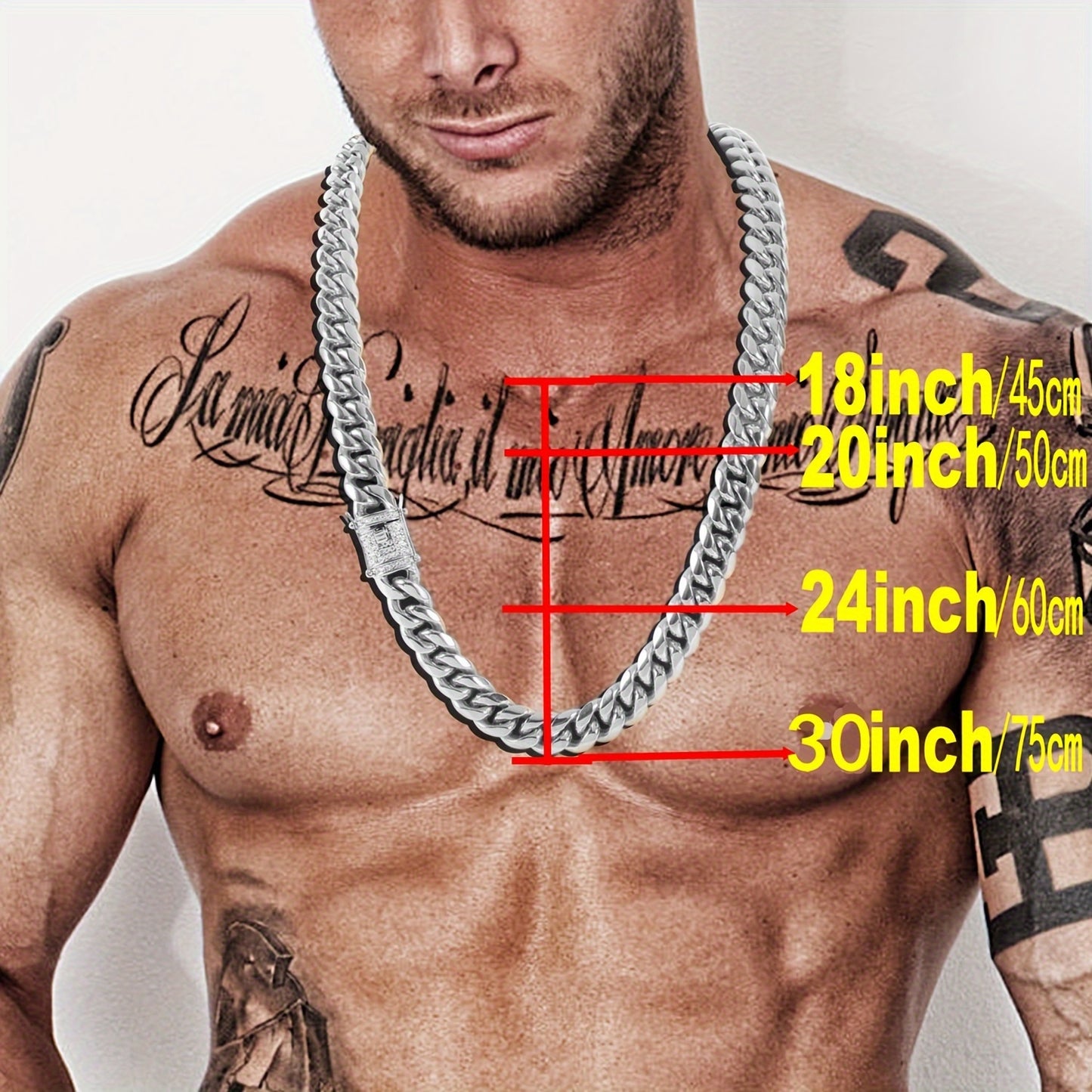 Miami Cuban Link Chain For Men Golden Plated Jewelry